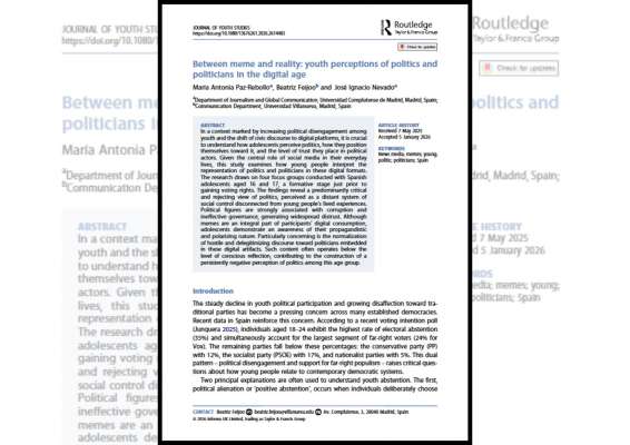 Between meme and reality: youth perceptions of politics and politicians in the digital age